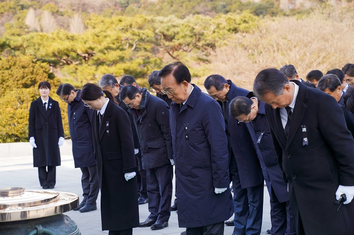 민주평화통일자문회의 참배 전경